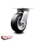 Service Caster 6 Inch Heavy Duty Top Plate Rubber on Aluminum Swivel Caster with Roller Bearing SCC-35S620-RAR - alternate 3